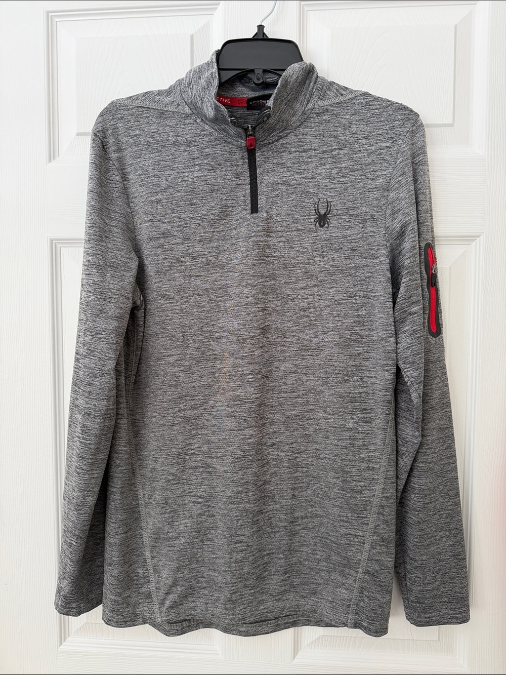Spyder Gray Heather Men's Quarter-Zip Pullover